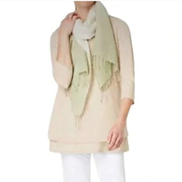 J. Jill Pure Jill Boat Neck Layered Tunic Top Oatmeal Heather S Petite - Picture 1 of 7